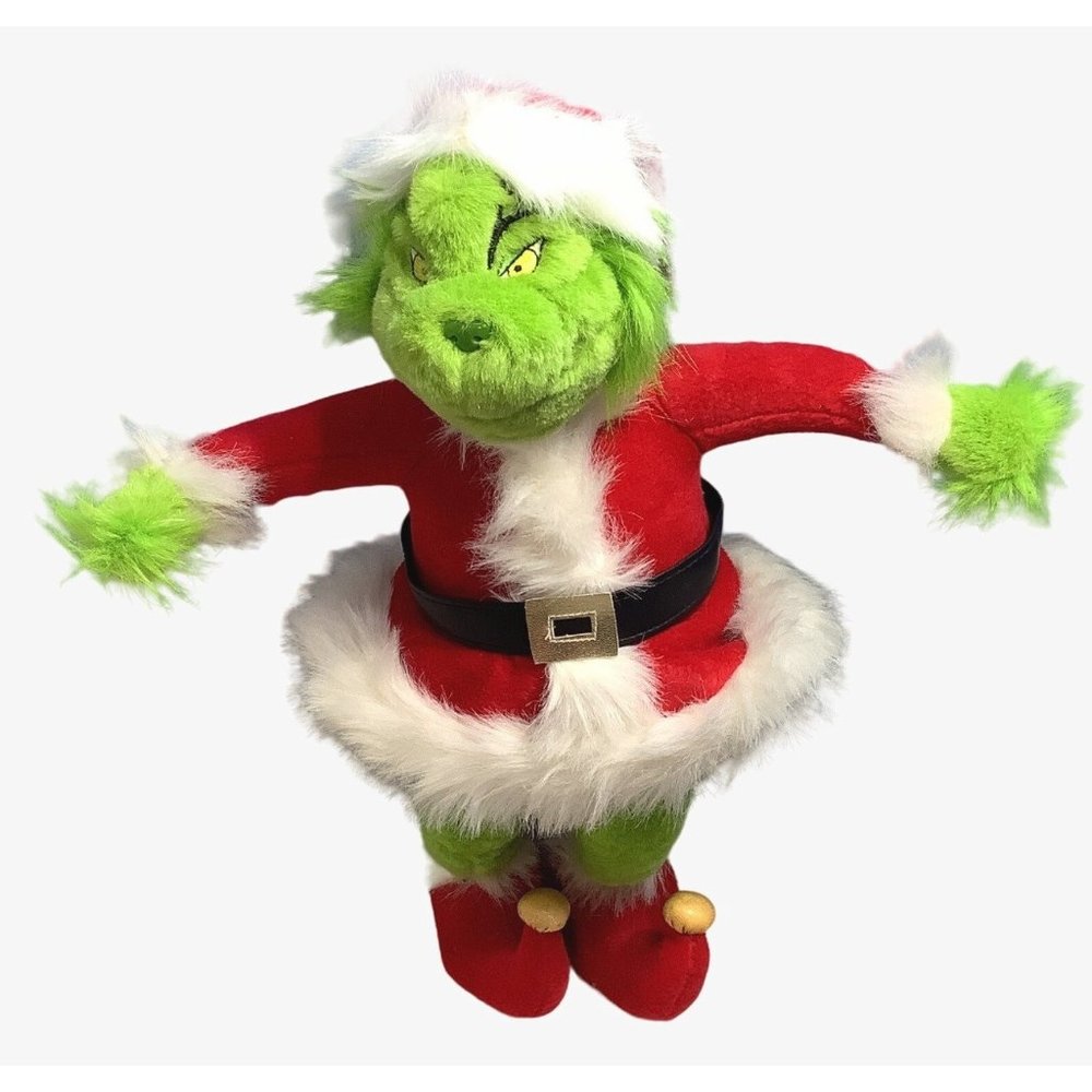 2 The Grinch Dr. Seuss 16" Bendable Stuffed Animal & Hard Face 11" Plush - Picture 8 of 10